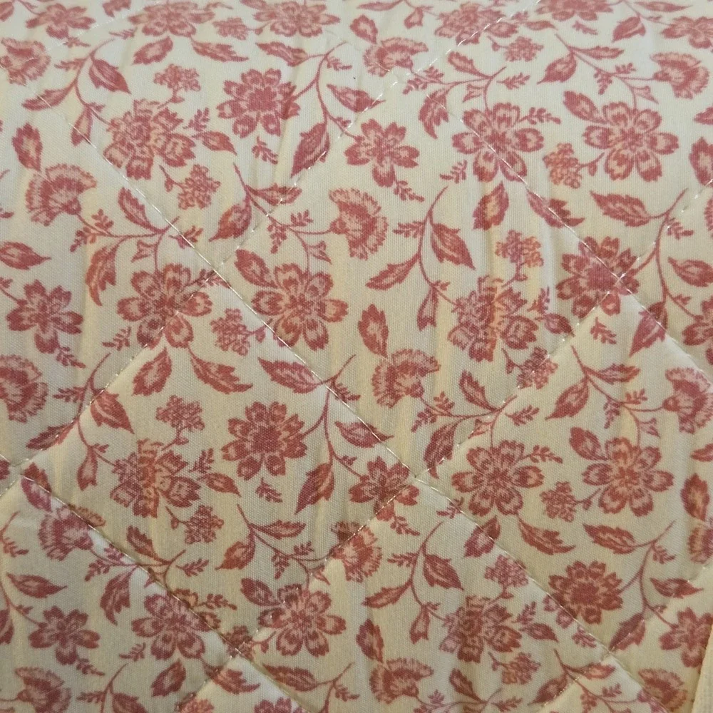 Cynthia Rowley King Pink Floral Striped Reversible Quilt Set Bedding With Shams